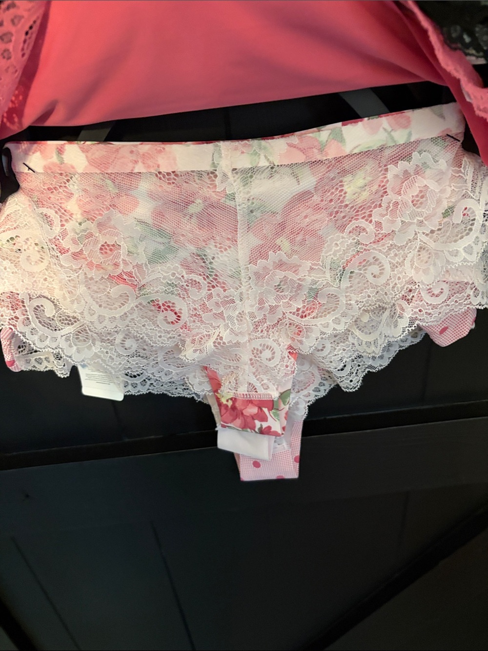 Marilyn Monroe Pink Floral & Polka Dot 5-Pack Cheeky Panties - Picture 5 of 11